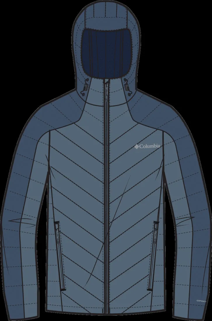 Columbia Men Blue Omni-Heat Reflective Horizon Explorer Hooded Jacket