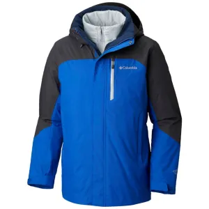Columbia Men Blue Omni-Heat Reflective Lhotse II Inetrchangeable Jacket