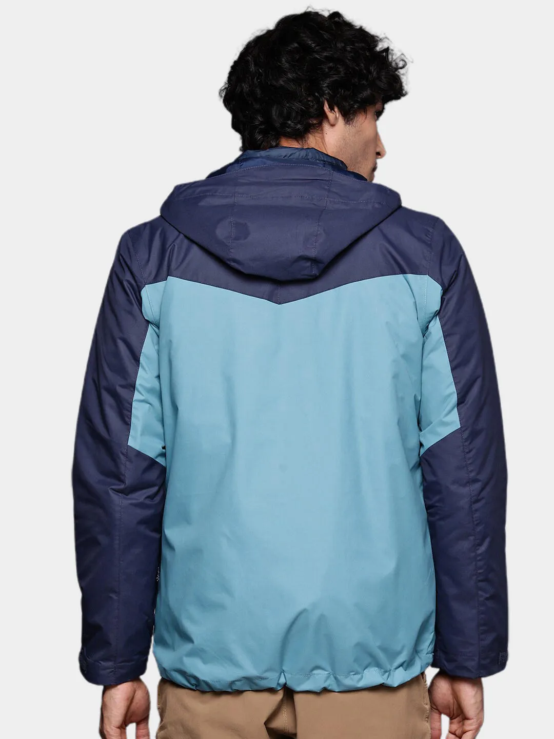 Columbia Men Blue Omni-Heat Reflective Whirlibird IV Inetrchangeable Jacket