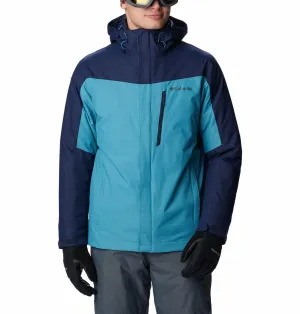 Columbia Men Blue Omni-Heat Reflective Whirlibird IV Inetrchangeable Jacket