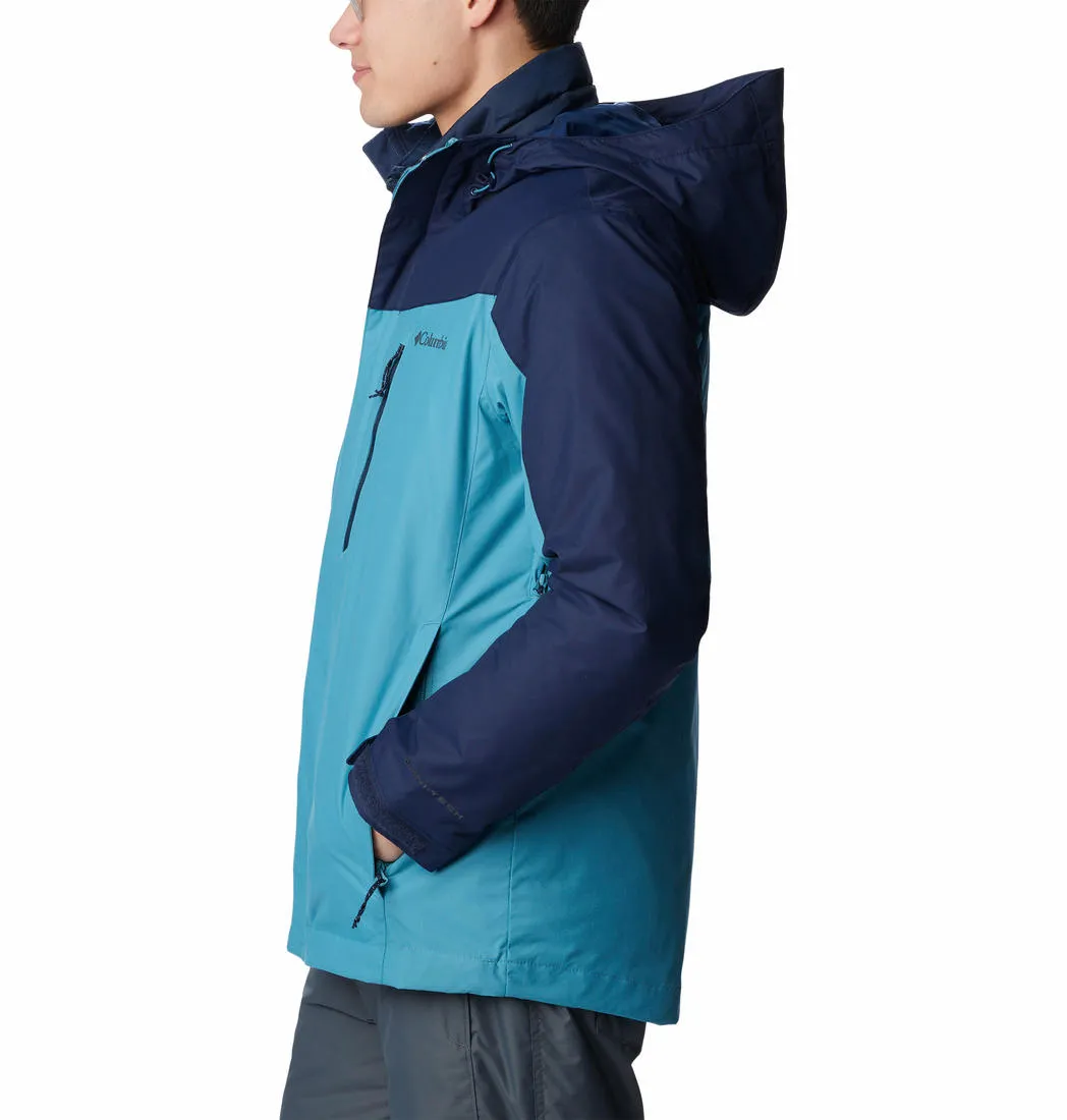 Columbia Men Blue Omni-Heat Reflective Whirlibird IV Inetrchangeable Jacket