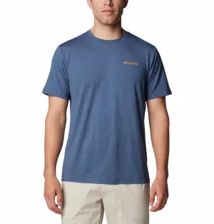 Columbia Men Blue Omni-Shade Kwick Hike Back Graphic Tshirt