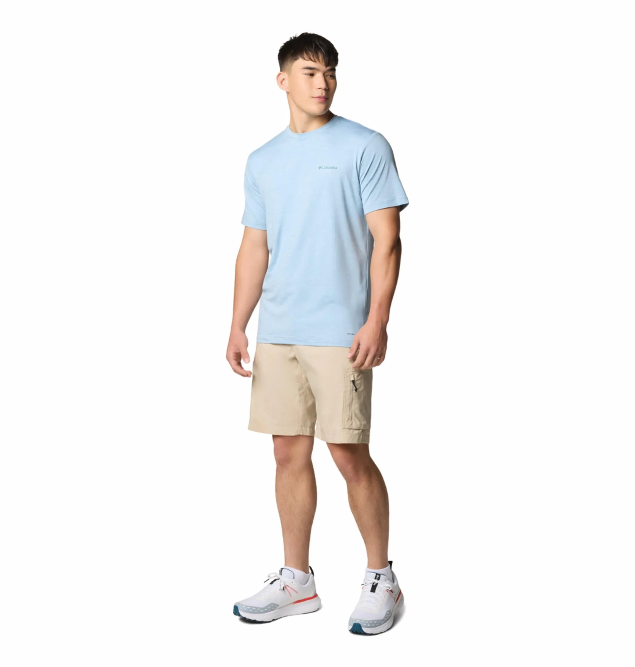 Columbia Men Blue Omni-Shade Kwick Hike Back Graphic Tshirt