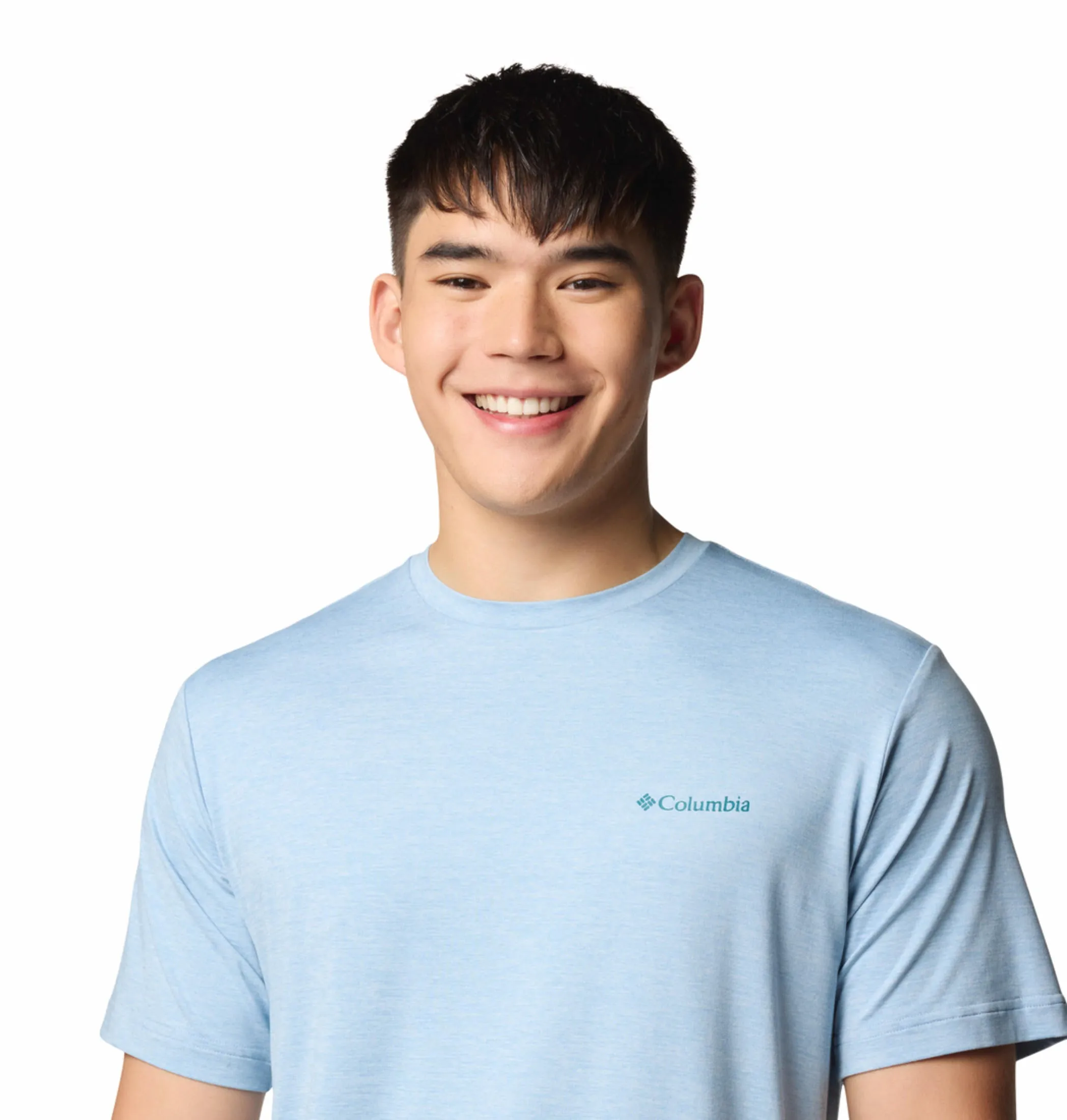 Columbia Men Blue Omni-Shade Kwick Hike Back Graphic Tshirt