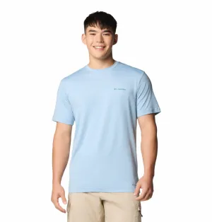 Columbia Men Blue Omni-Shade Kwick Hike Back Graphic Tshirt