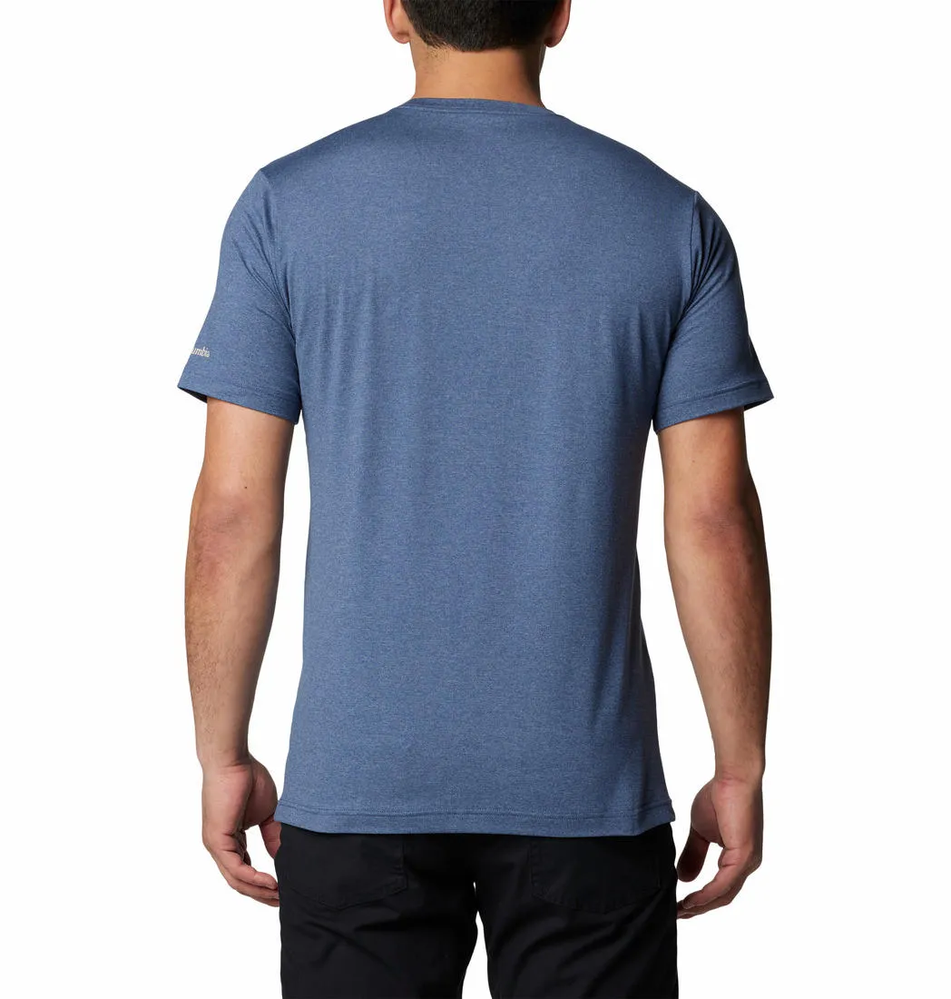 Columbia Men Blue Omni-Shade Kwick Hike Graphic Tshirt