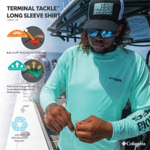 Columbia Men Blue Omni-Shade Terminal Tackle Tshirt