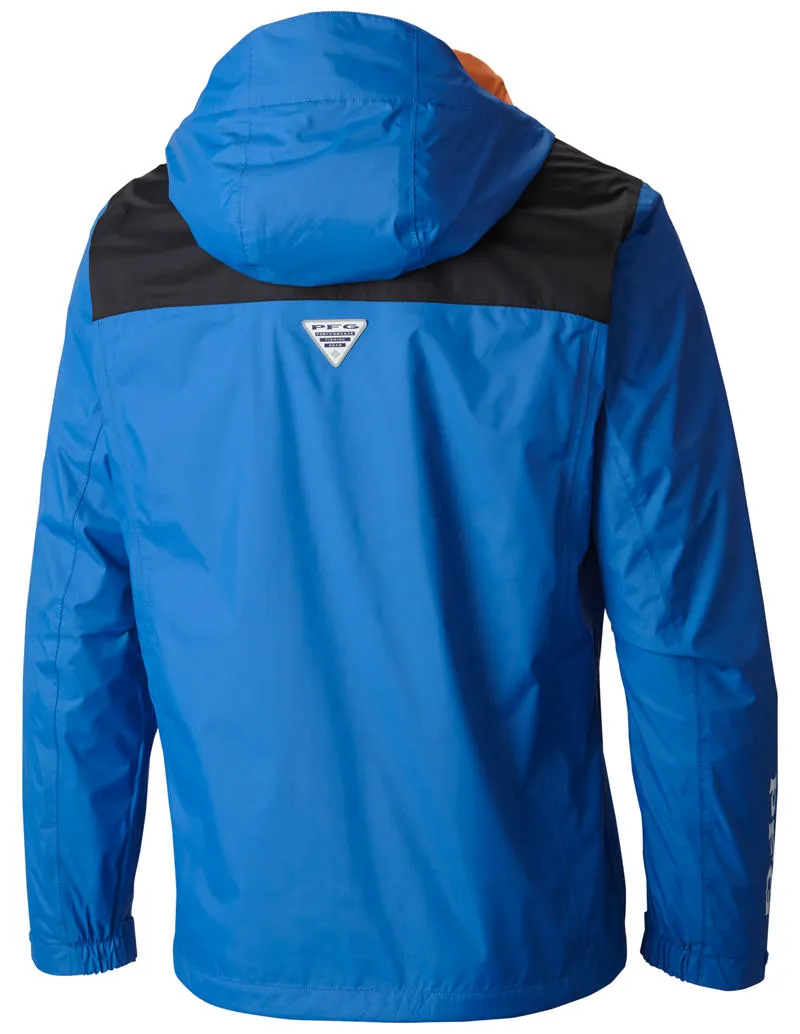 Columbia Men Blue Omni-Tech PFG Storm Waterproof Rain Jacket