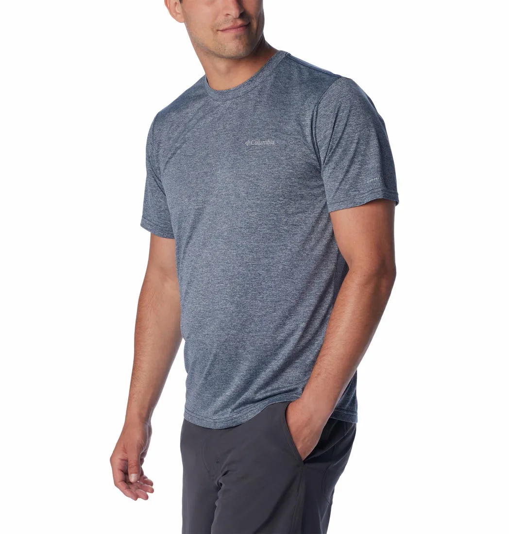 Columbia Men Blue Omni-Wick Hike Crew Tshirt
