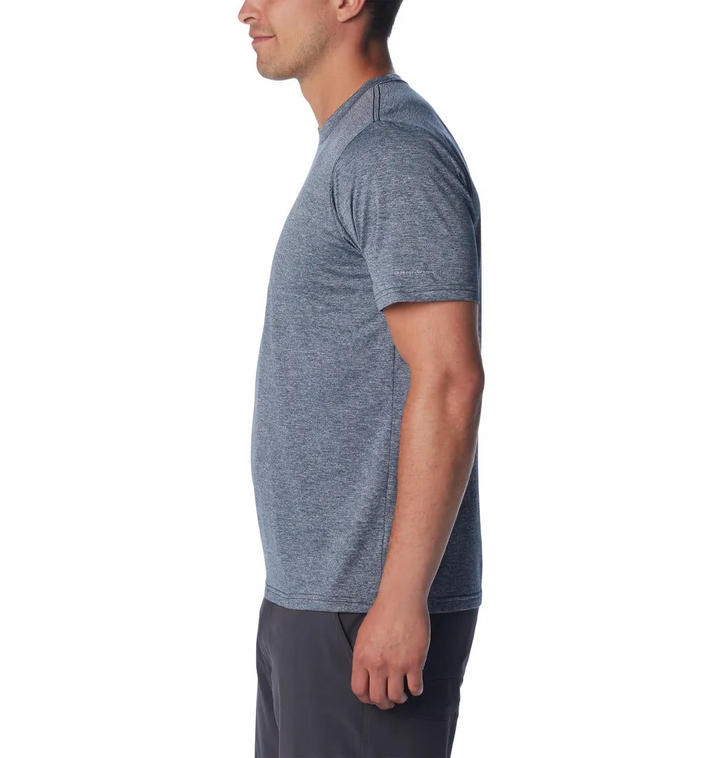 Columbia Men Blue Omni-Wick Hike Crew Tshirt