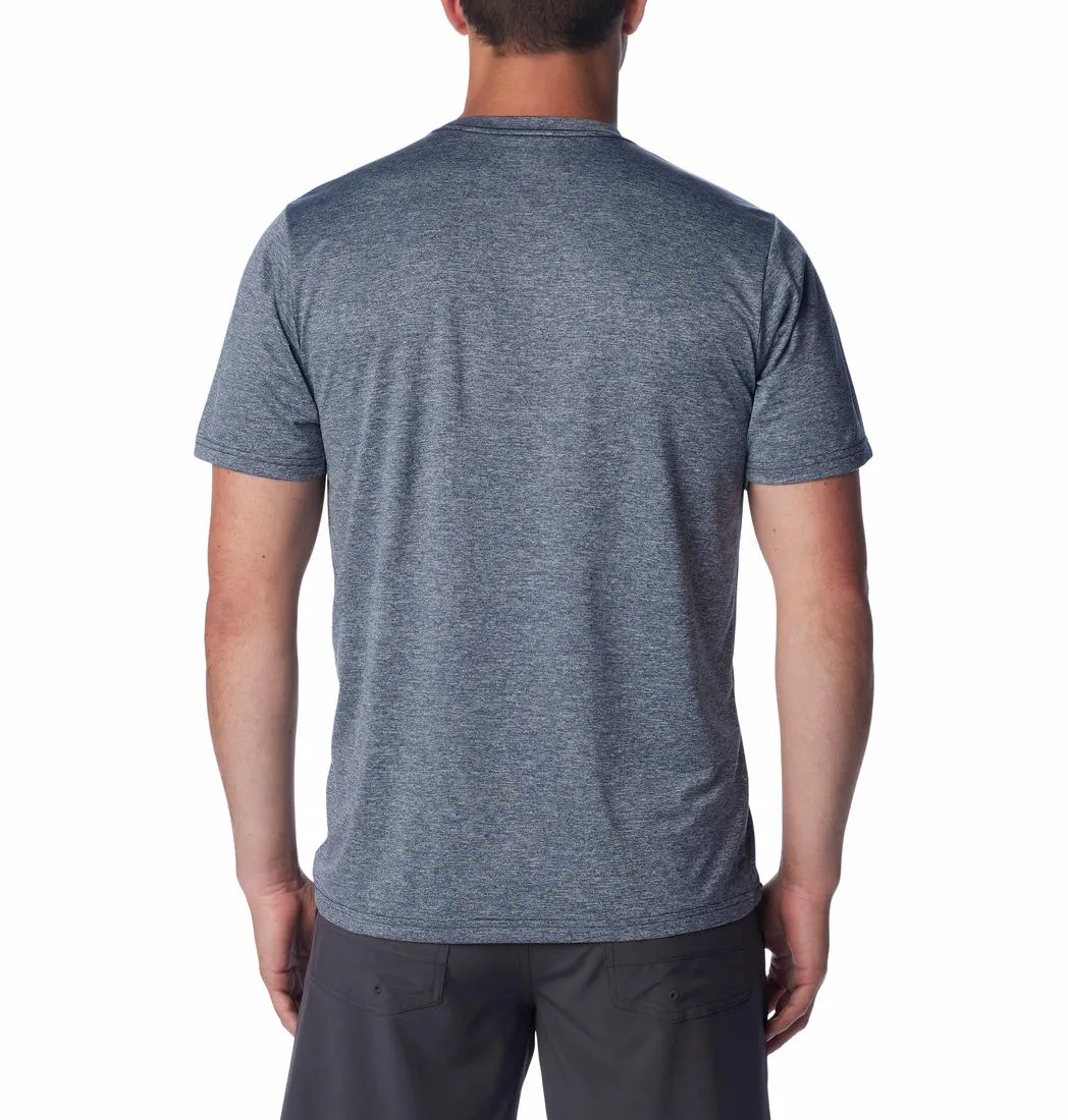 Columbia Men Blue Omni-Wick Hike Crew Tshirt