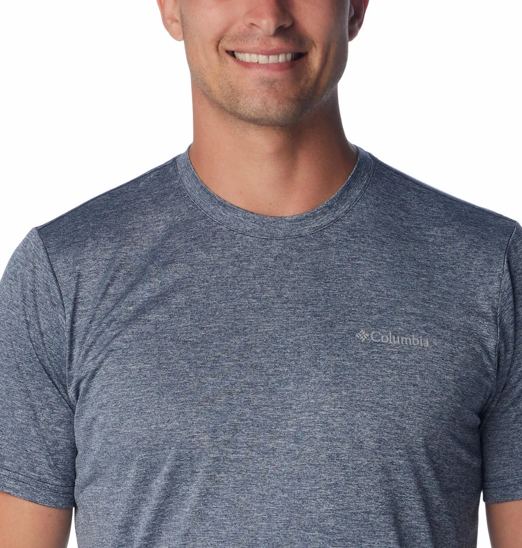 Columbia Men Blue Omni-Wick Hike Crew Tshirt