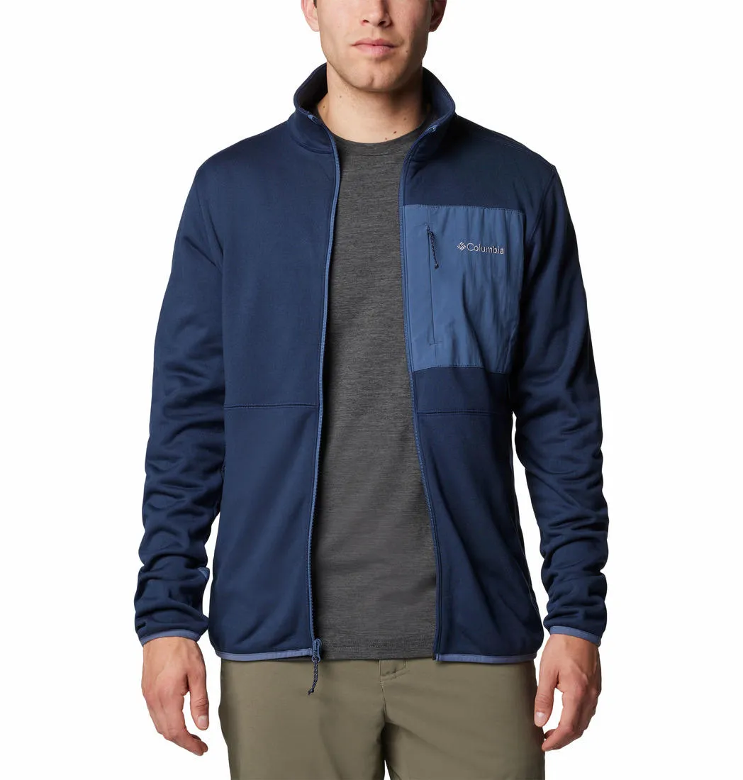 Columbia Men Blue Omni-Wick Hike II Fleece Jacket