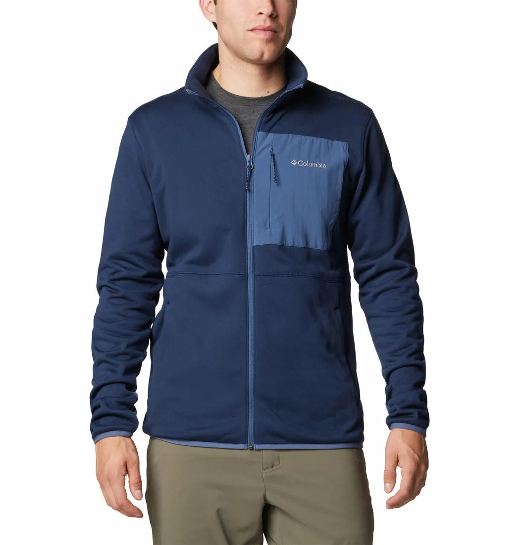 Columbia Men Blue Omni-Wick Hike II Fleece Jacket