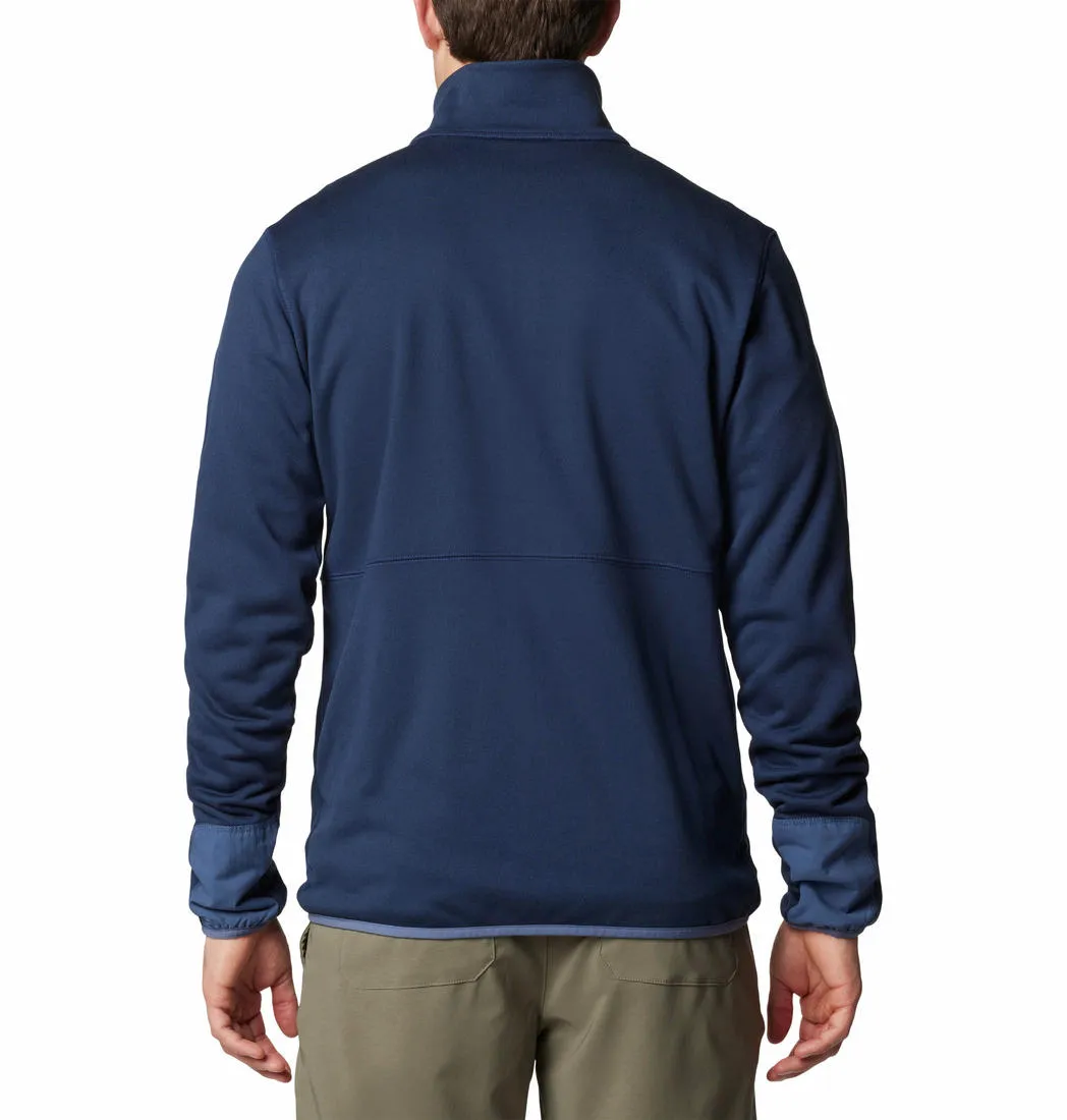 Columbia Men Blue Omni-Wick Hike II Fleece Jacket