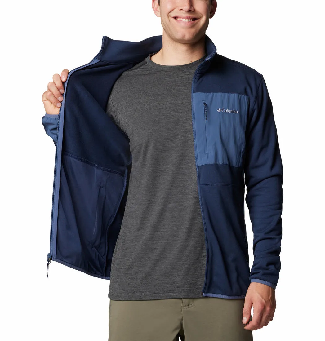 Columbia Men Blue Omni-Wick Hike II Fleece Jacket