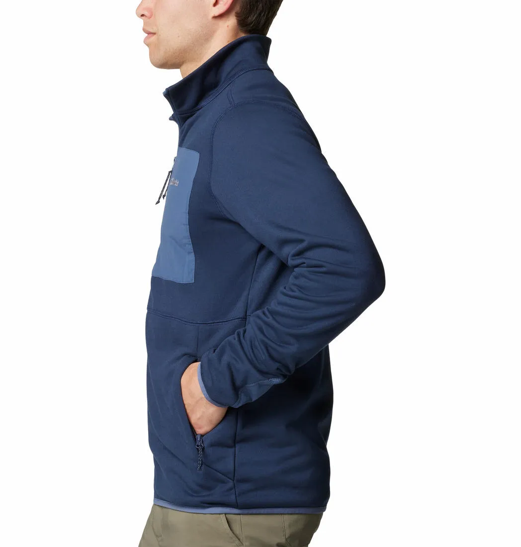 Columbia Men Blue Omni-Wick Hike II Fleece Jacket