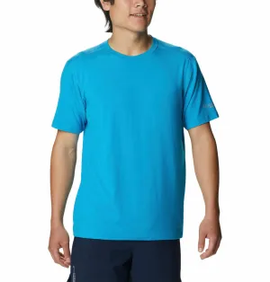 Columbia Men Blue Omni-Wick M Endless Trail Running Tech Tshirt
