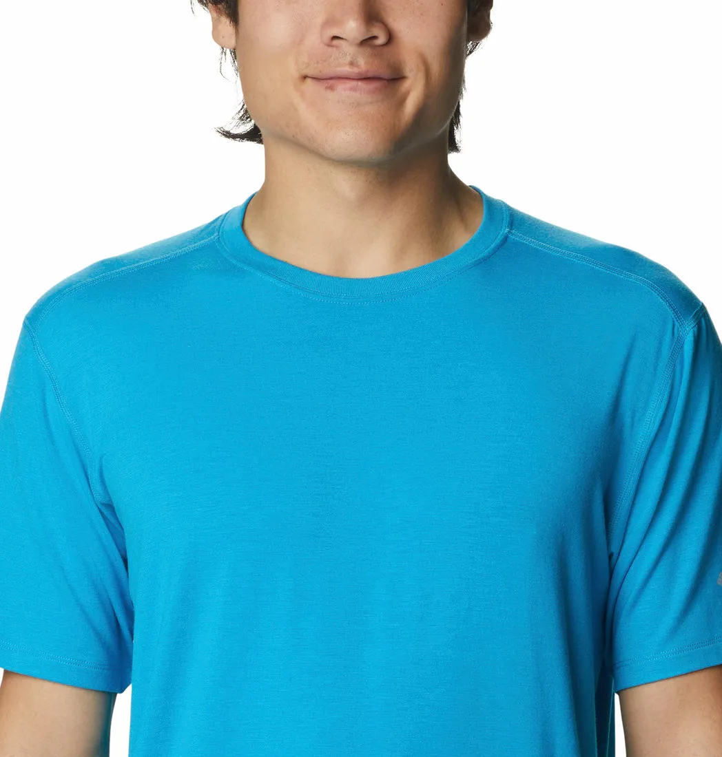 Columbia Men Blue Omni-Wick M Endless Trail Running Tech Tshirt