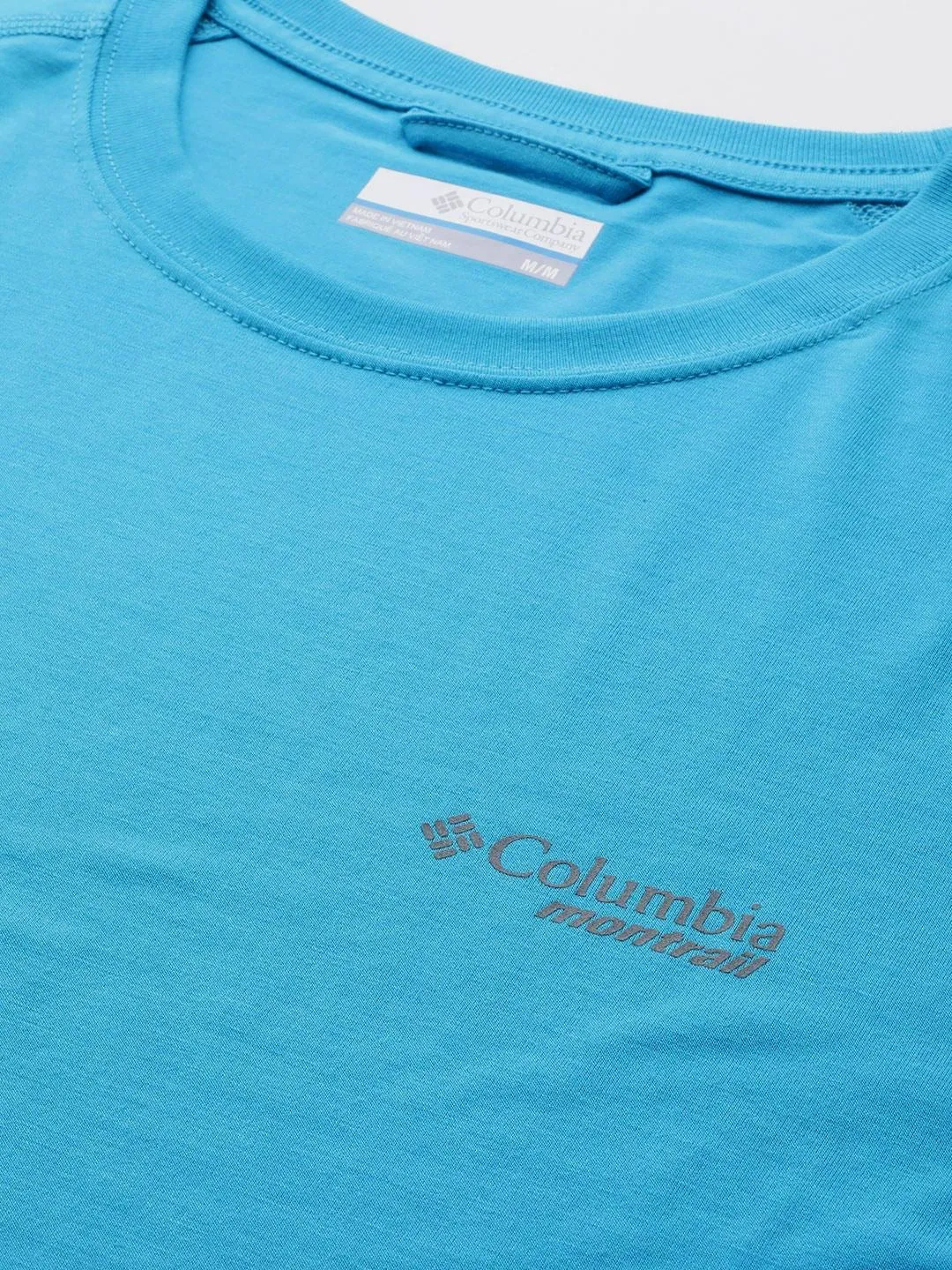 Columbia Men Blue Omni-Wick M Endless Trail Running Tech Tshirt