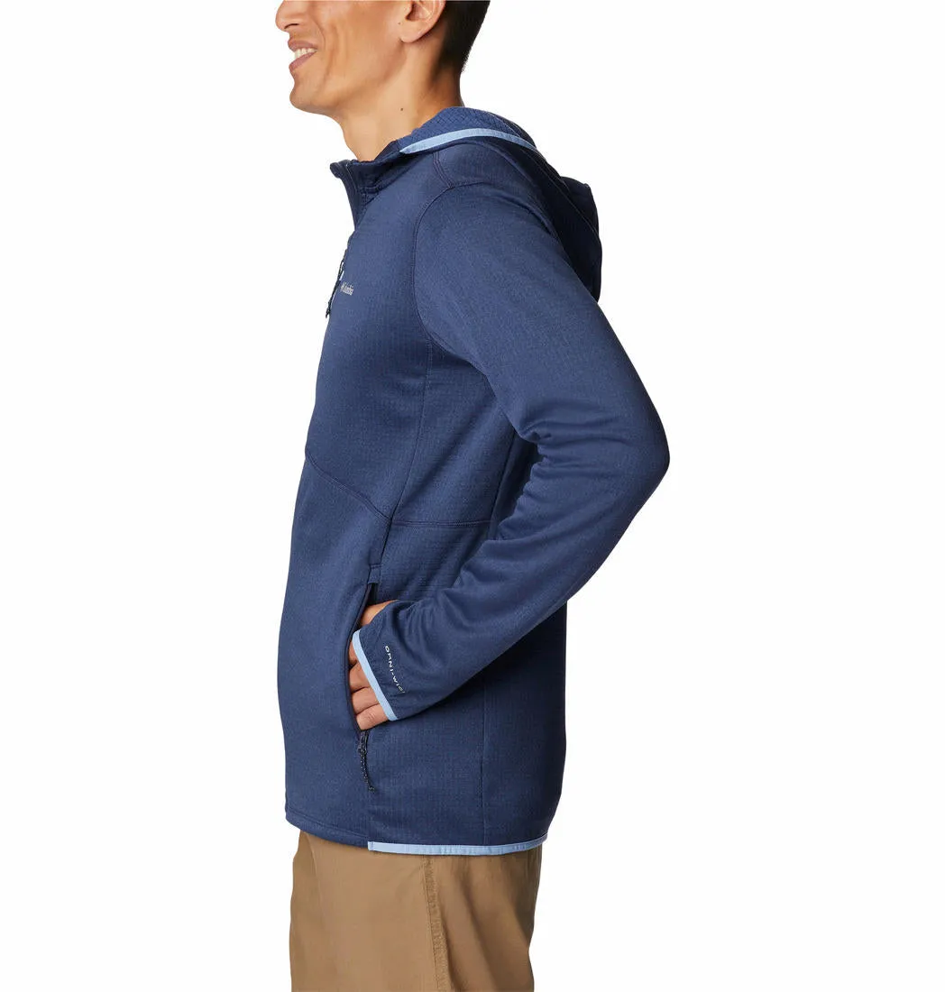 Columbia Men Blue Omni-Wick Park View Hoodie