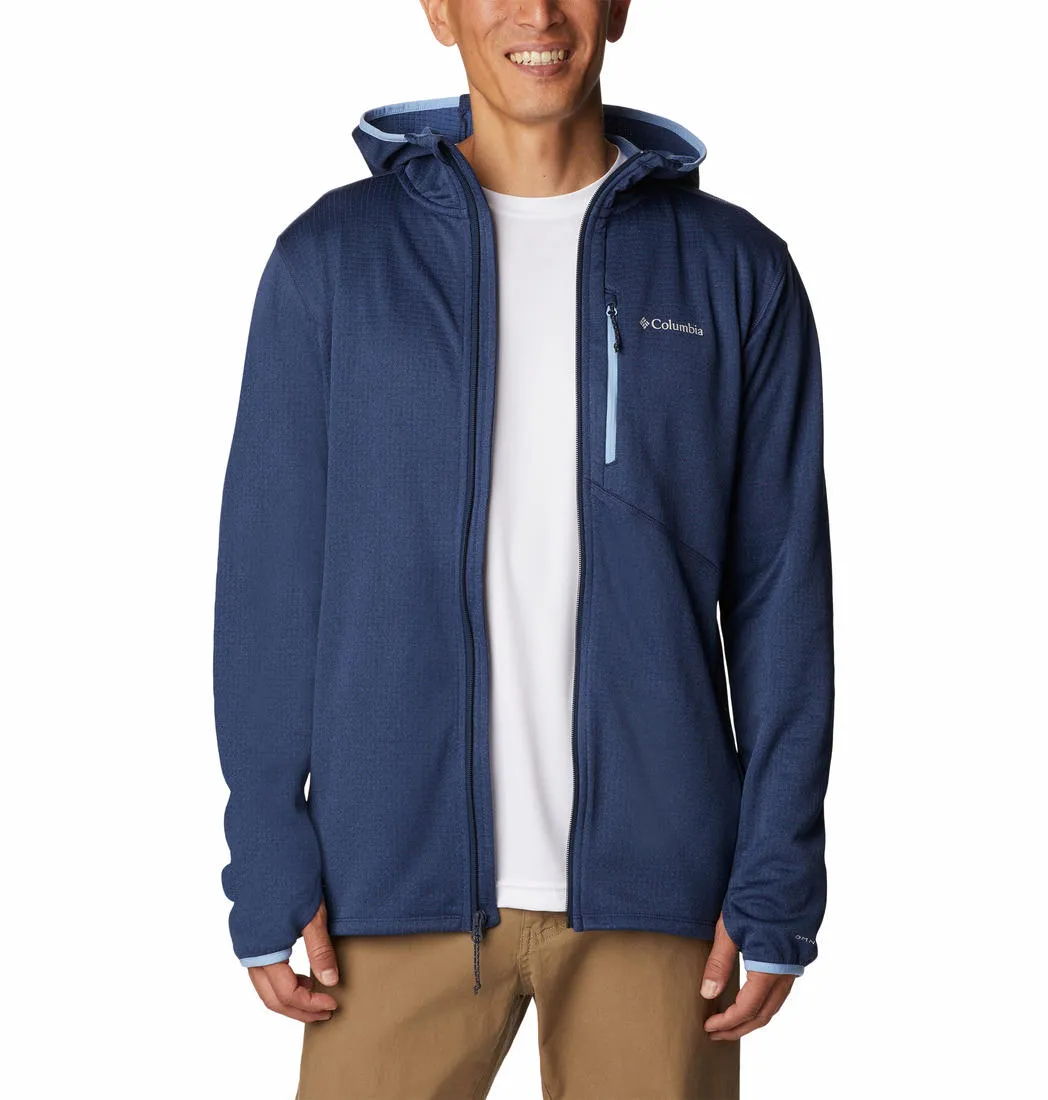 Columbia Men Blue Omni-Wick Park View Hoodie