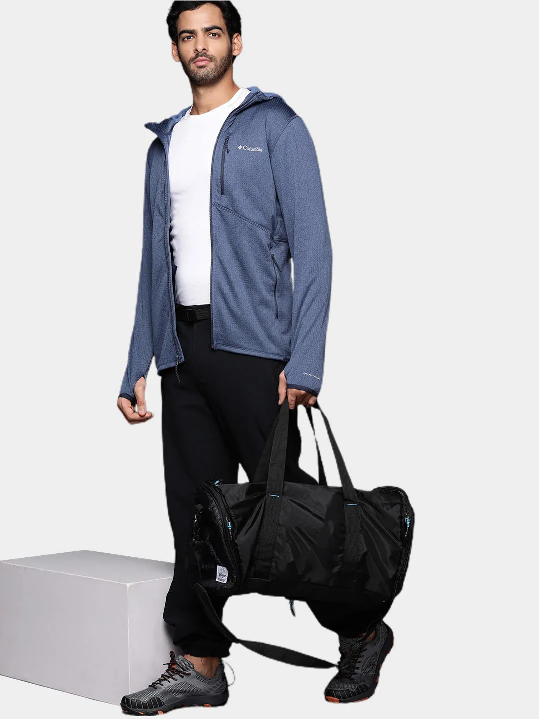 Columbia Men Blue Omni-Wick Park View Hoodie