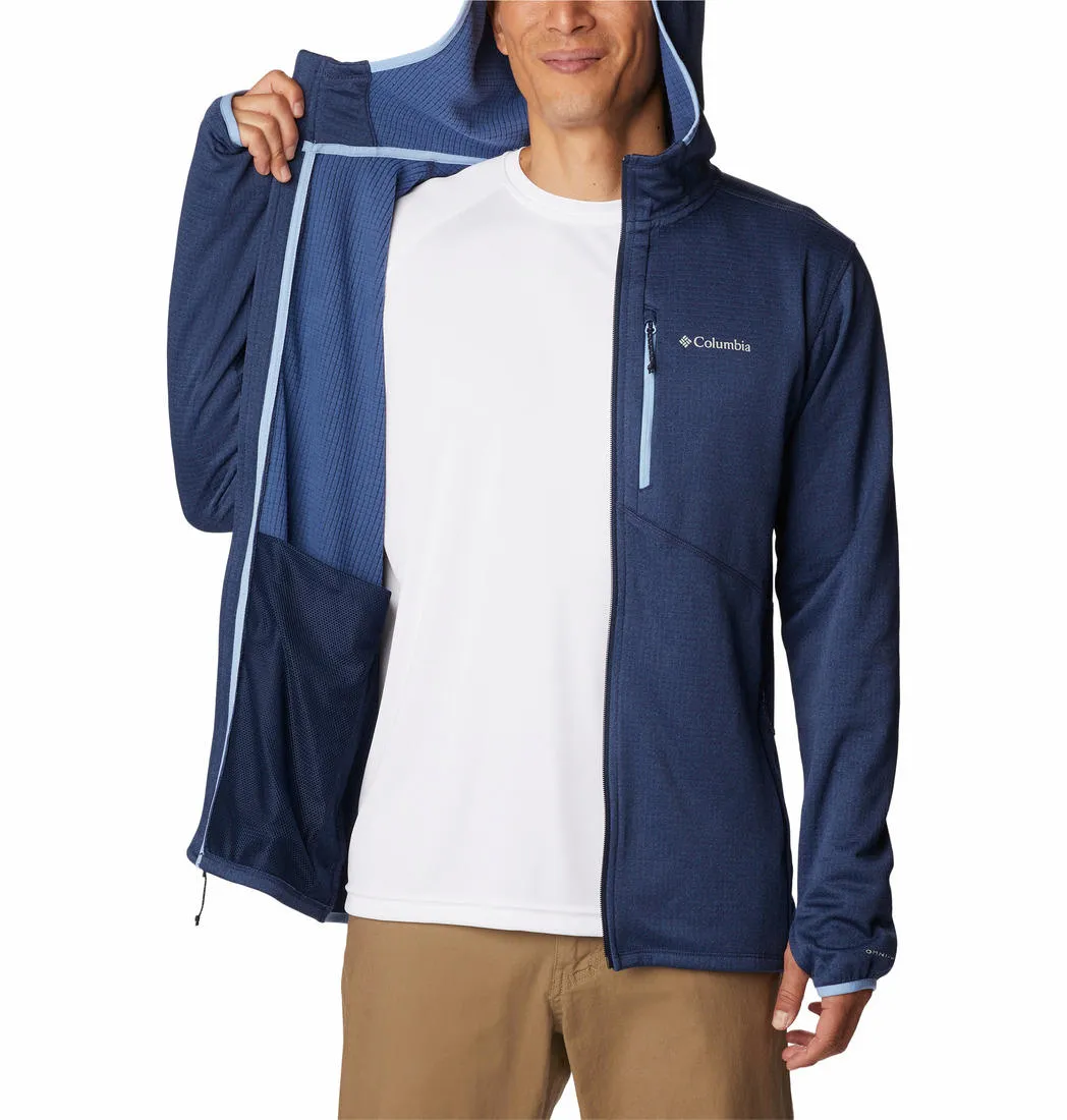 Columbia Men Blue Omni-Wick Park View Hoodie