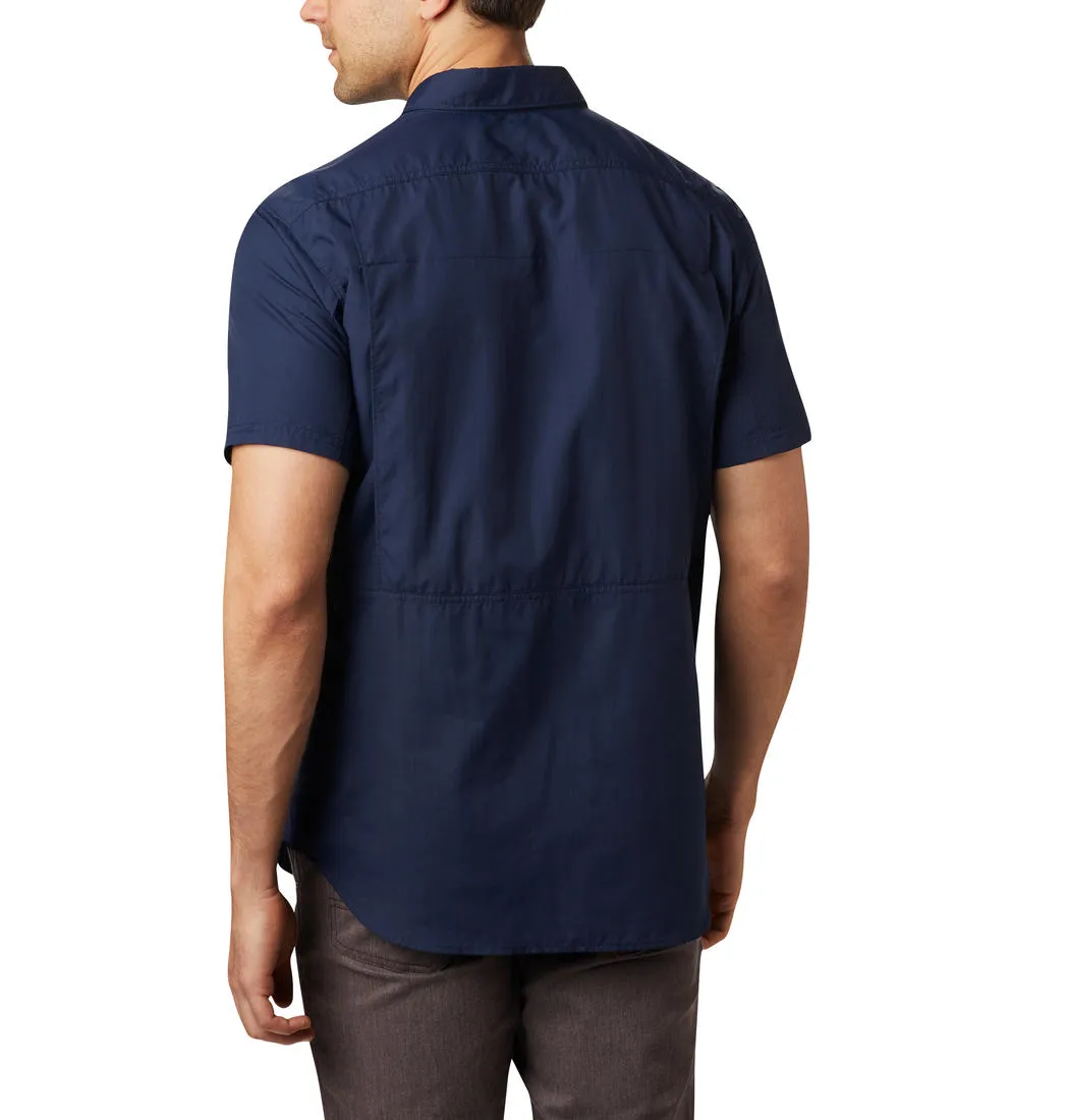 Columbia Men Blue Omni-Wick Silver Ridge 2.0 Short Sleeve Shirt
