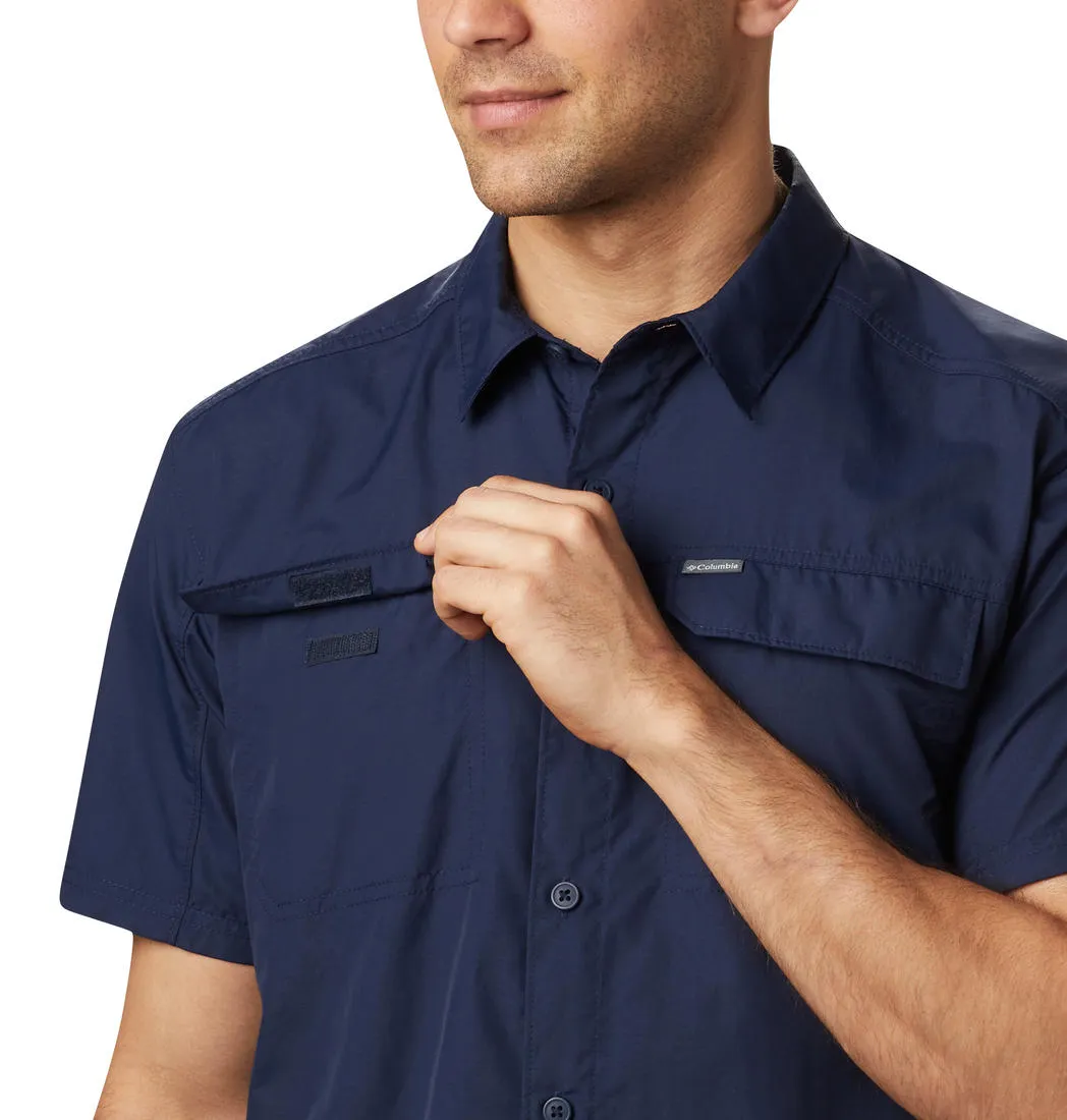 Columbia Men Blue Omni-Wick Silver Ridge 2.0 Short Sleeve Shirt