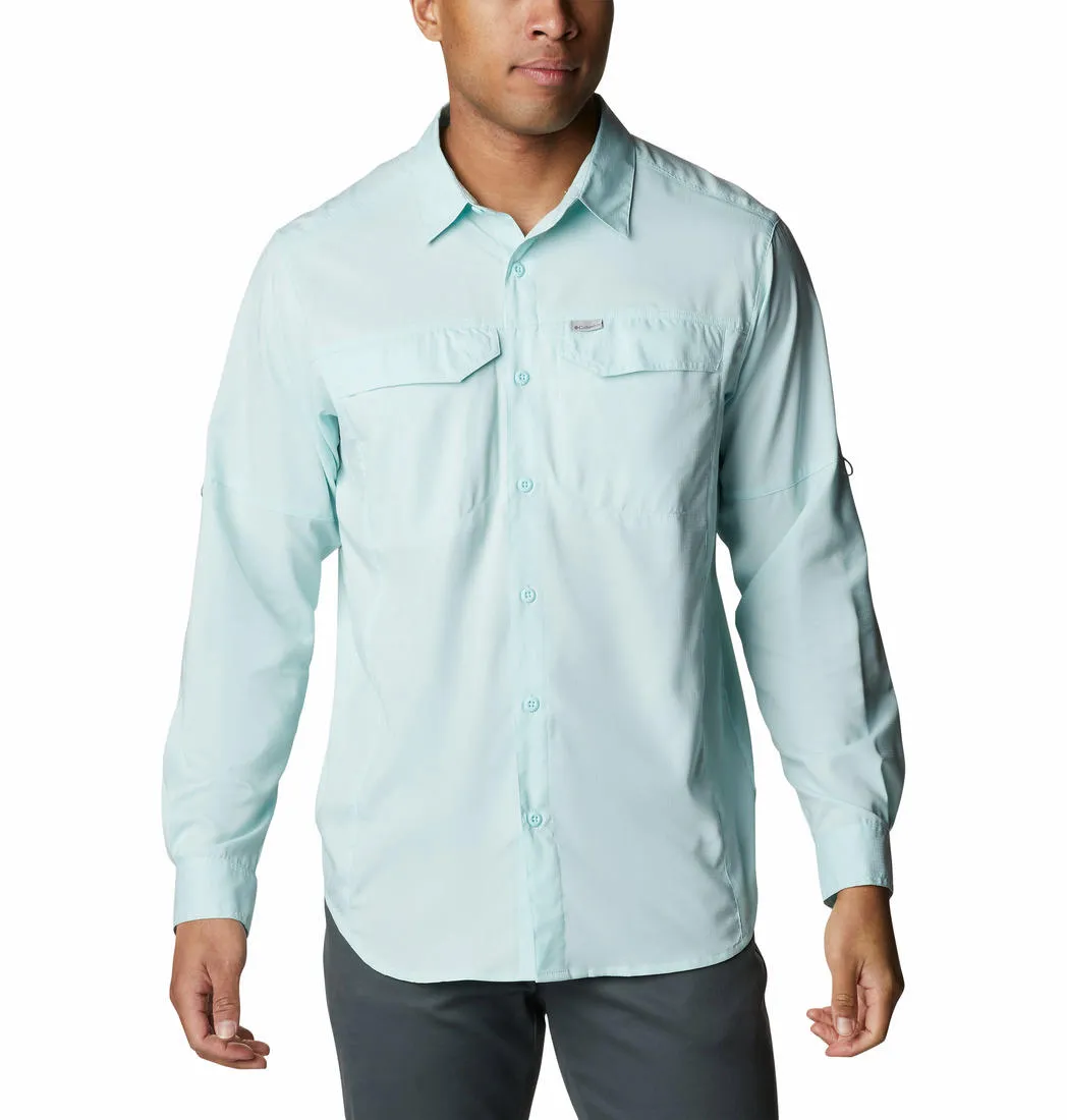 Columbia Men Blue Omni-Wick Silver Ridge Lite Long Sleeve Shirt