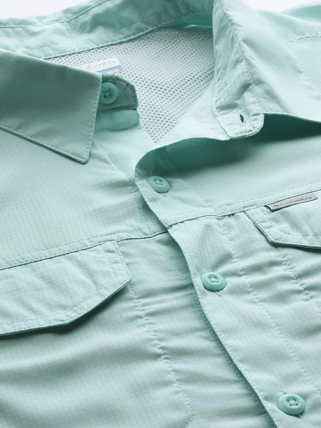 Columbia Men Blue Omni-Wick Silver Ridge Lite Long Sleeve Shirt