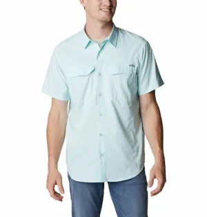 Columbia Men Blue Omni-Wick Silver Ridge Lite Short Sleeve Shirt