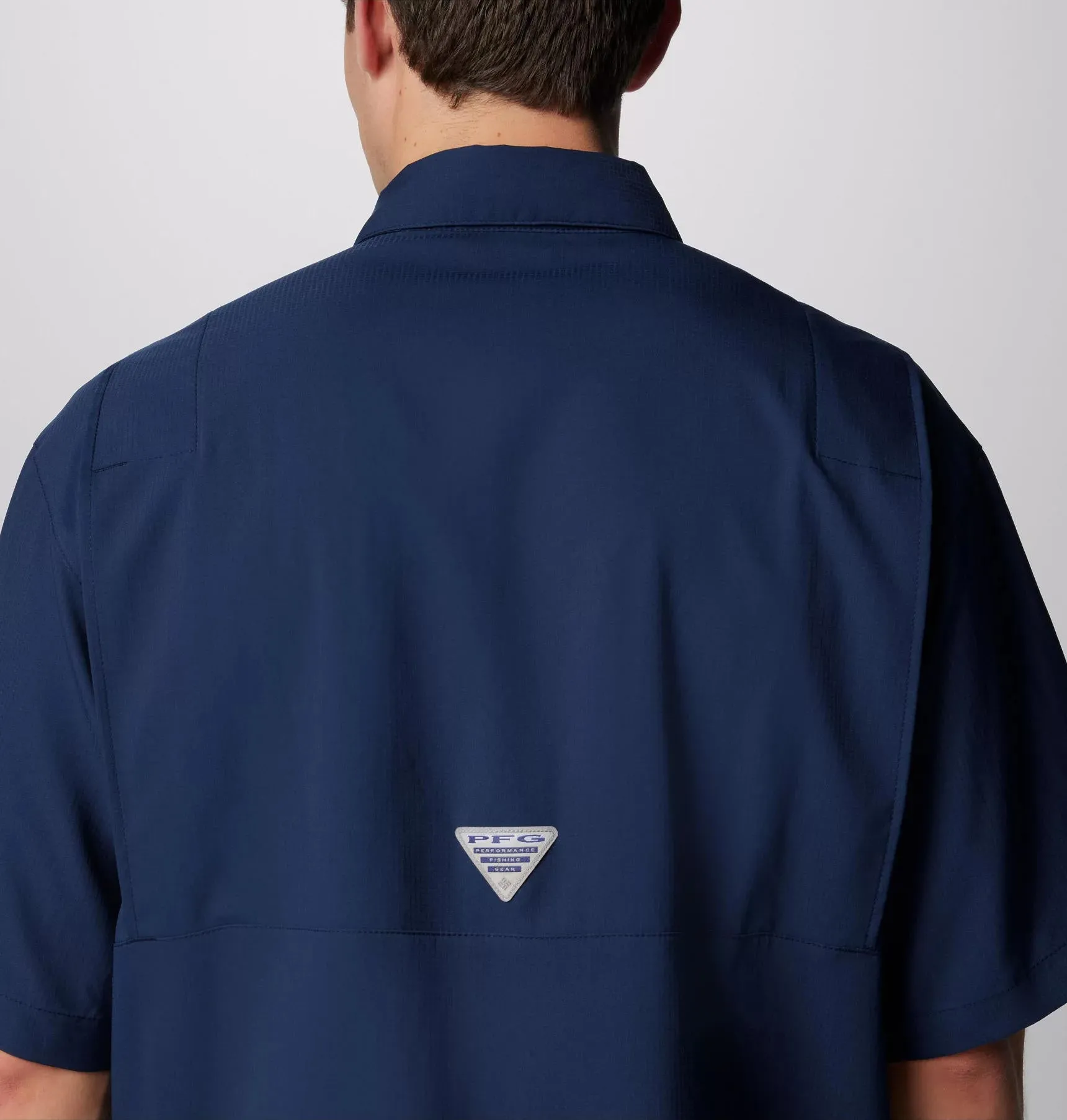Columbia Men Blue Omni-Wick Tamiami II Short Sleeve Shirt
