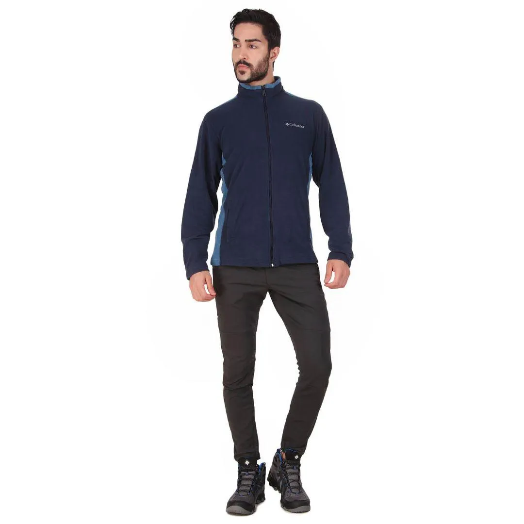 Columbia Men Blue Sun Protection Klamath Range Fleece Jacket