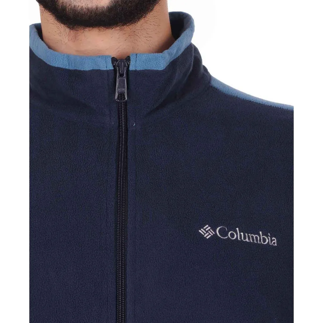 Columbia Men Blue Sun Protection Klamath Range Fleece Jacket