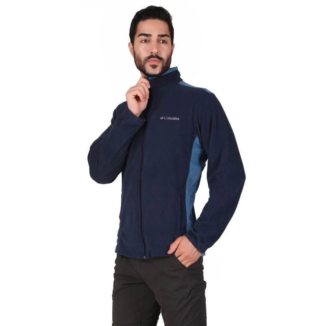 Columbia Men Blue Sun Protection Klamath Range Fleece Jacket