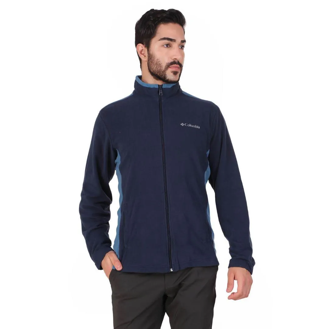 Columbia Men Blue Sun Protection Klamath Range Fleece Jacket
