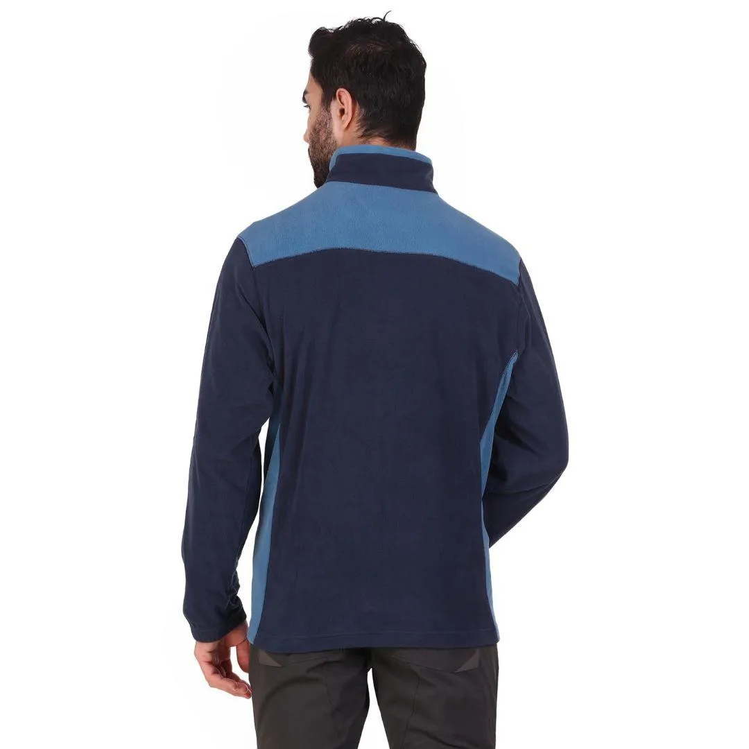 Columbia Men Blue Sun Protection Klamath Range Fleece Jacket