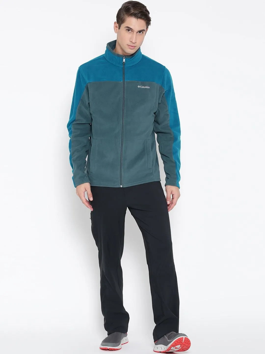 Columbia Men Blue Western Ridge Fleece Jacket