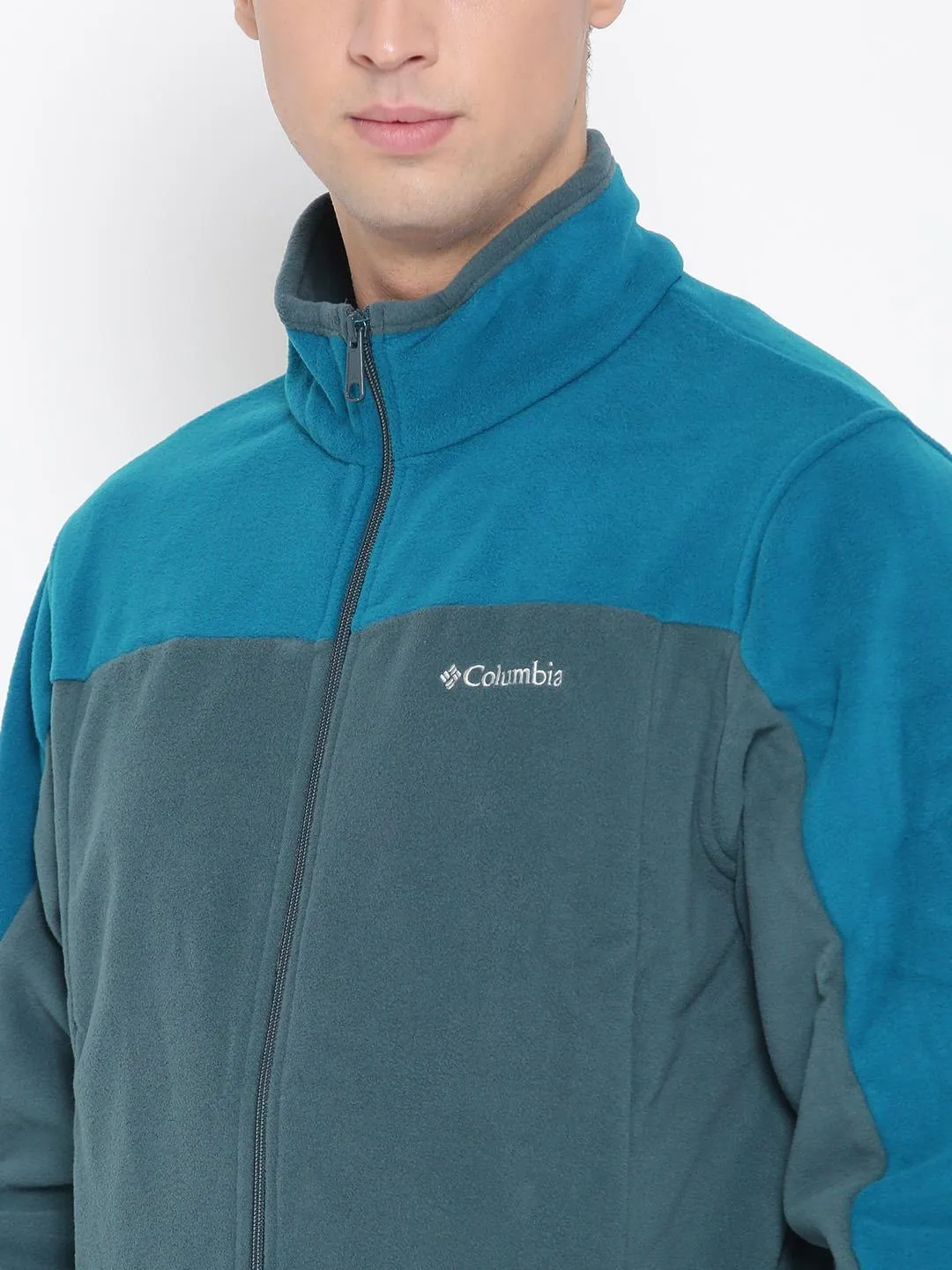 Columbia Men Blue Western Ridge Fleece Jacket