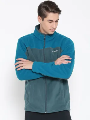 Columbia Men Blue Western Ridge Fleece Jacket