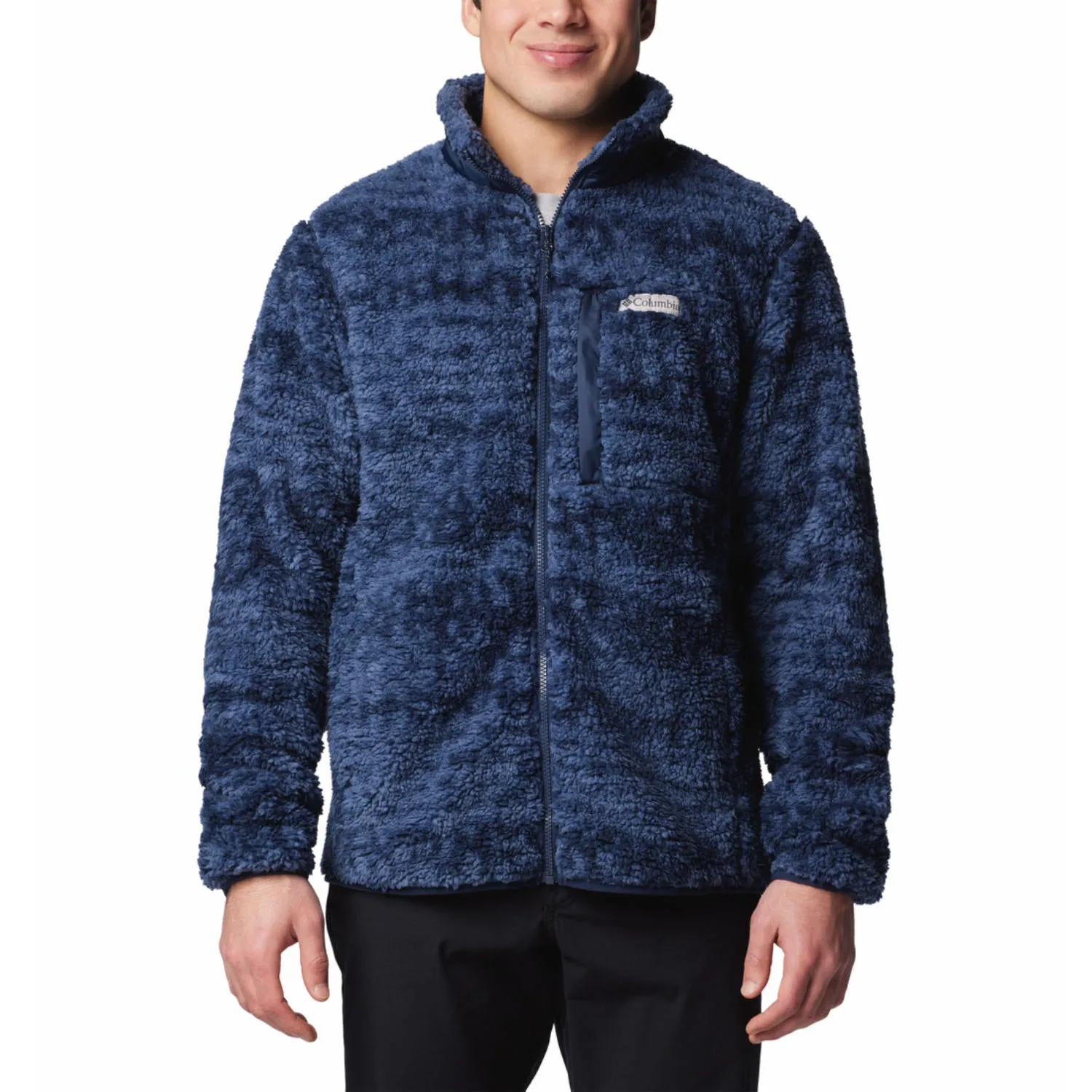 Columbia Men Blue Winter Pass Printed II Fleece Jacket