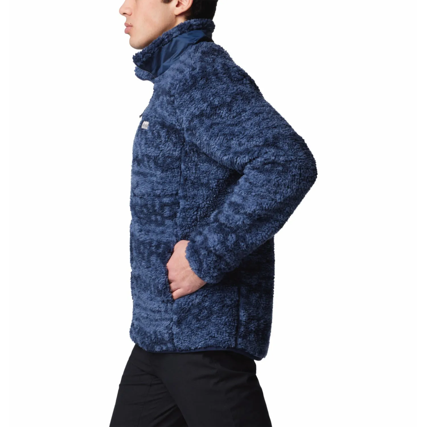 Columbia Men Blue Winter Pass Printed II Fleece Jacket