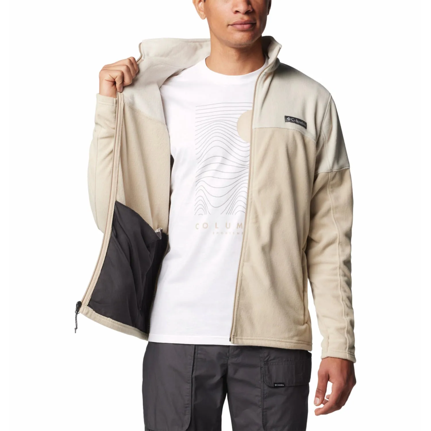 Columbia Men Brown Basin Trail III Fleece Jacket