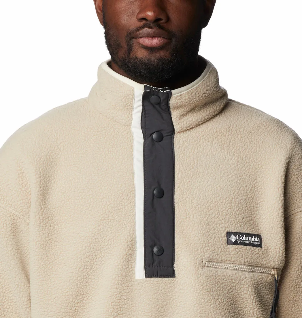 Columbia Men Brown Helvetia Half Snap Fleece Jacket