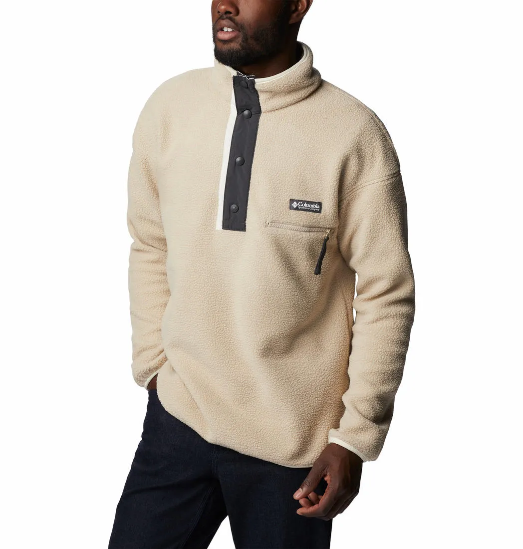 Columbia Men Brown Helvetia Half Snap Fleece Jacket