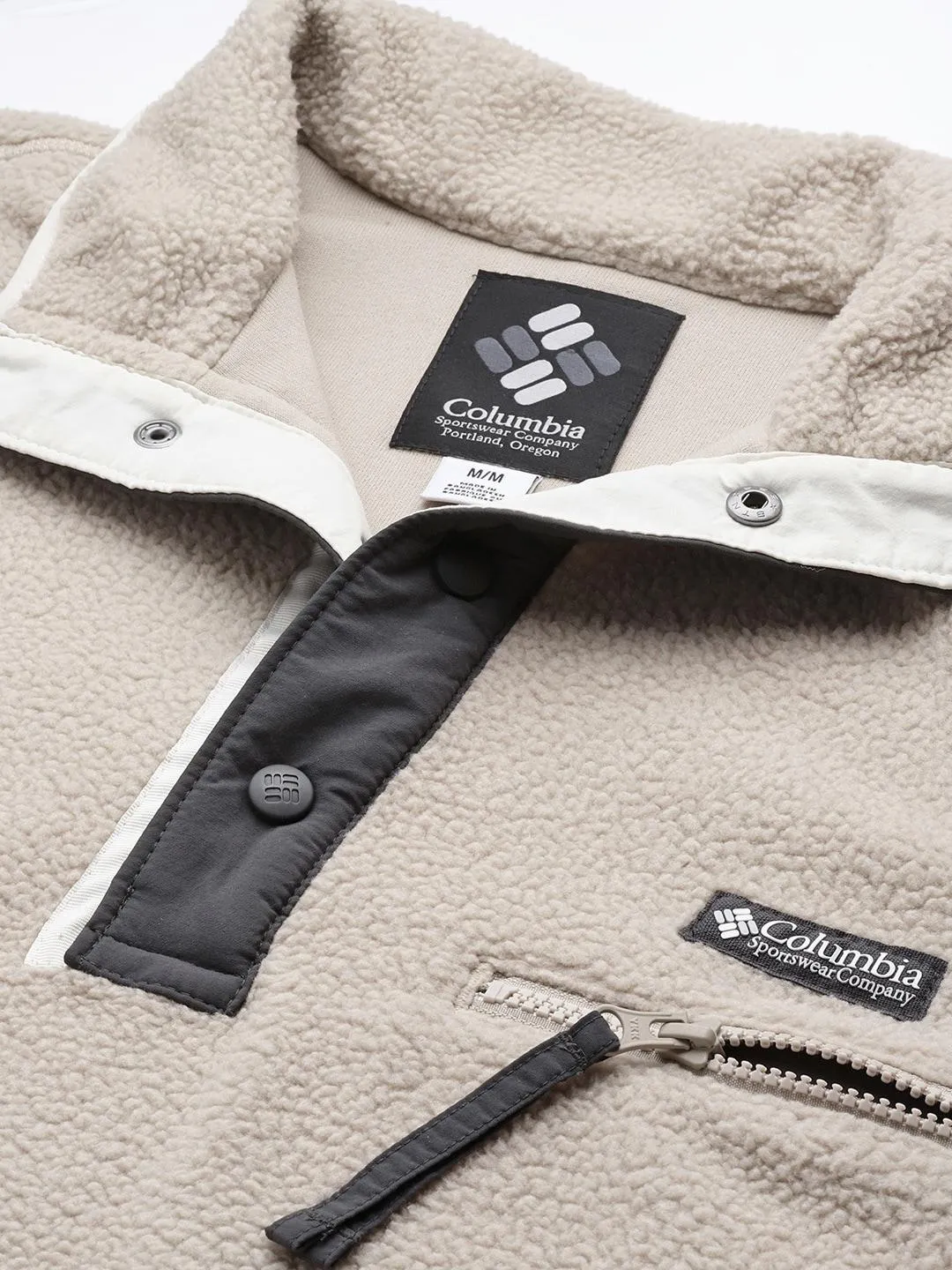 Columbia Men Brown Helvetia Half Snap Fleece Jacket