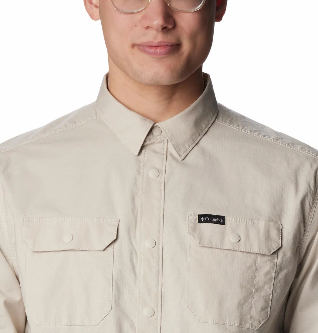 Columbia Men Brown Landroamer Lined Long Sleeve Shirt
