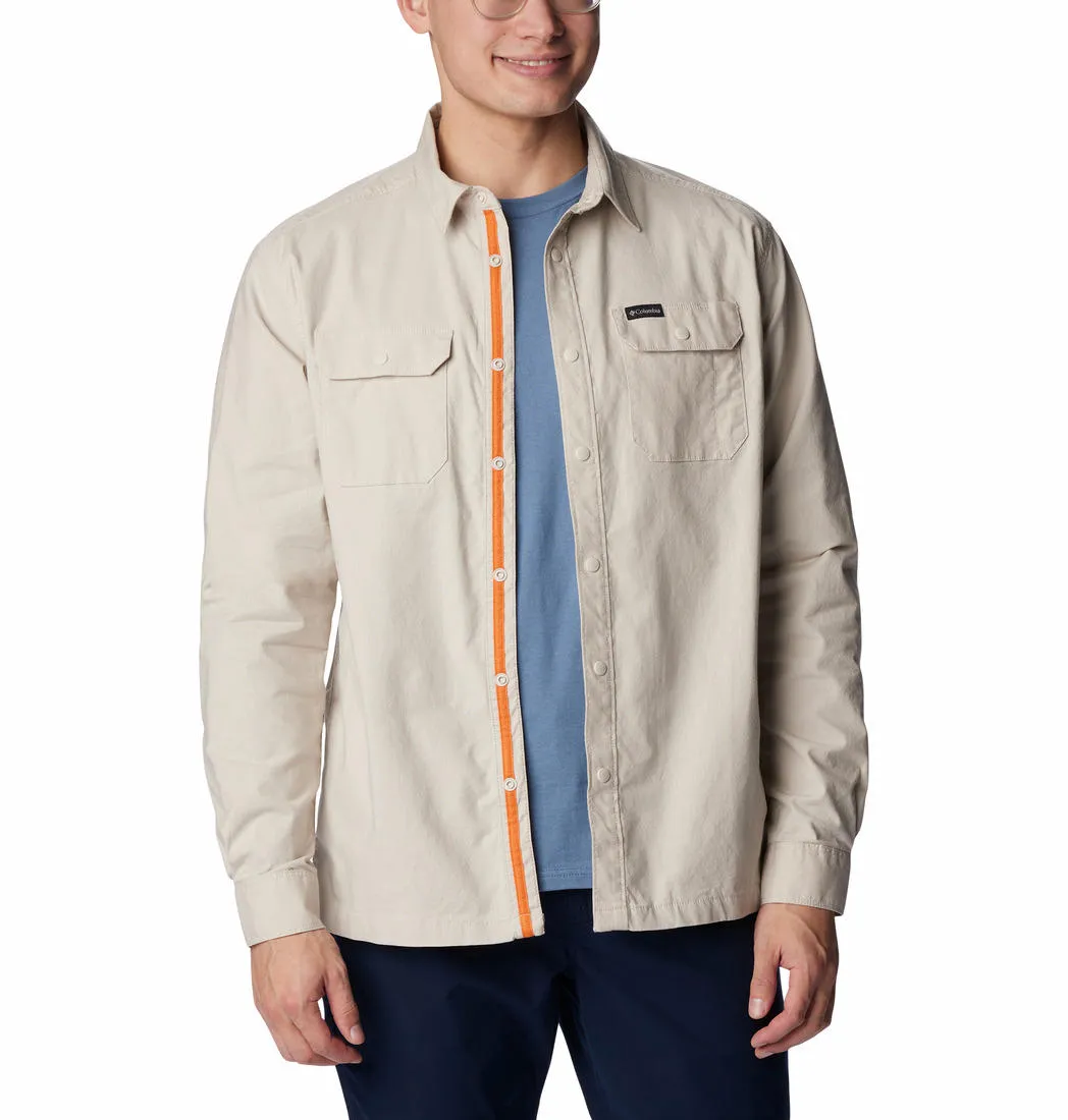 Columbia Men Brown Landroamer Lined Long Sleeve Shirt